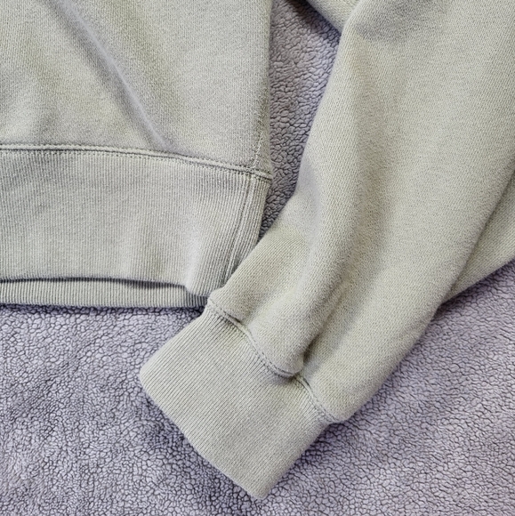 Abercrombie & Fitch Soft A&F Cropped Sunday Hoodie Sage Green - Picture 5 of 11